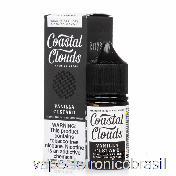 Vape Recarregável Creme De Baunilha - Sais Costeiros - 30ml 50mg